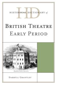 cover of Historical Dictionary of British Theatre