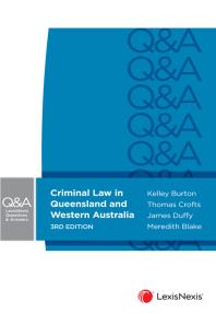 Criminal Law in Queensland and Western Australia