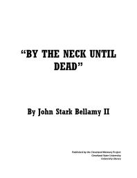By the neck until dead : a history of hangings in Cuyahoga County Cover Image