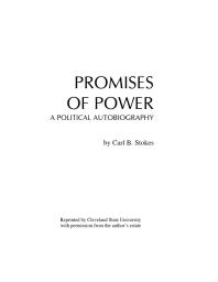 Promises of power; a political autobiography Cover Image