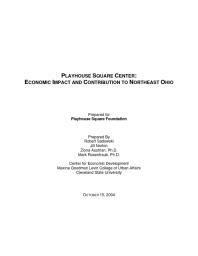 Playhouse Square Center : economic impact and contribution to northeast Ohio Cover Image