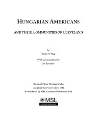 Hungarian Americans and their communities of Cleveland Cover Image
