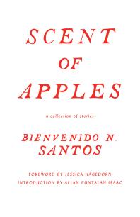 Cover for Scent of Apples featuring the book's title in red against a white background