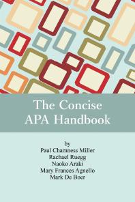 Cover art of The Concise APA Handbook by Paul Chamness Miller, et al