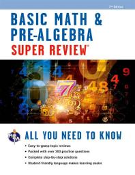 Cover art of Basic Math & Pre-Algebra Super Review