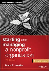Starting and Managing a Nonprofit Organization : A Legal Guide Cover Image