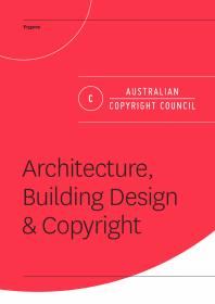 Cover image for Architecture, Building Design and Copyright : E135v02