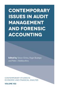 Cover art of Contemporary Issues in Audit Management and Forensic Accounting by Simon Grima, Engin Boztepe, and Peter J. Baldacchino