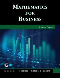 Cover art of Mathematics for Business by Gary Bronson, Richard Bronson, and Maureen Kieff